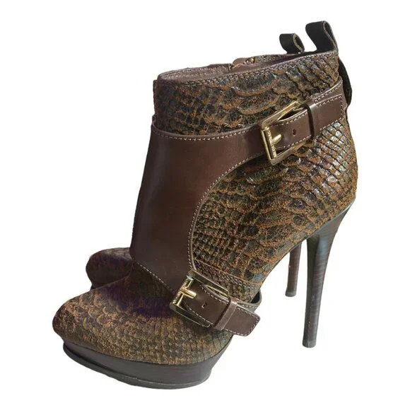 Michael Kors Python Heel Booties - Picture 6 of 7